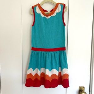 Mini Boden Blue Sweater Dress 5-6y